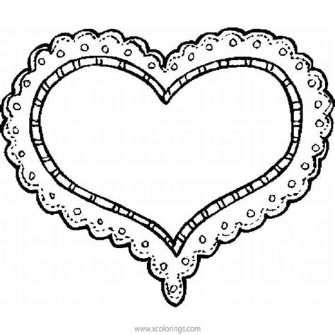 Valentines Day Heart Frame Coloring Pages