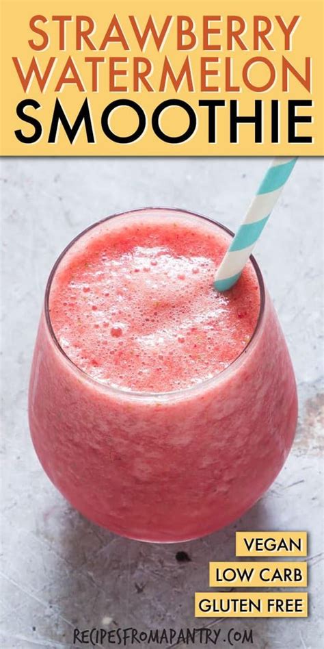 This Strawberry Watermelon Smoothie Recipe Is So Easy To Make Because