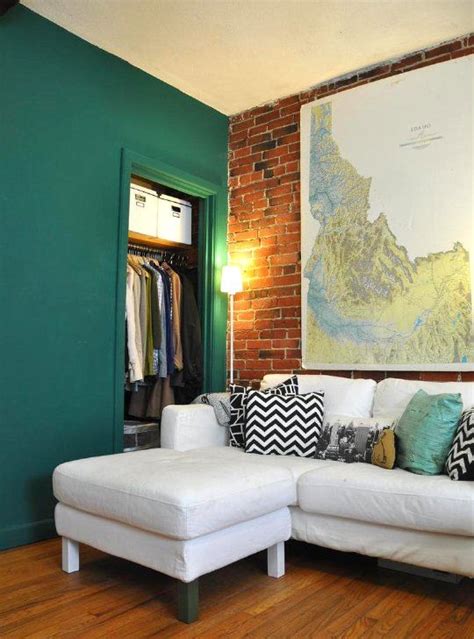 Little Space Big Colors 10 Colorful Small Homes Home Teal Walls