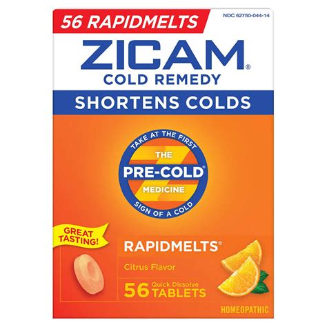 Zicam Cold Remedy Citrus Flavor 56 Quick Dissolve Tablets Zicam Is Completely Different Because