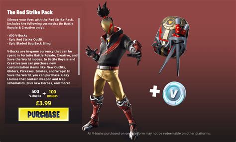 The Fortnite Red Strike Starter Pack Is Now Available Price