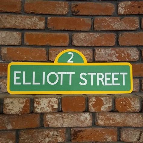 Personalized Sesame Street Sign Etsy In 2020 Street Signs Sesame