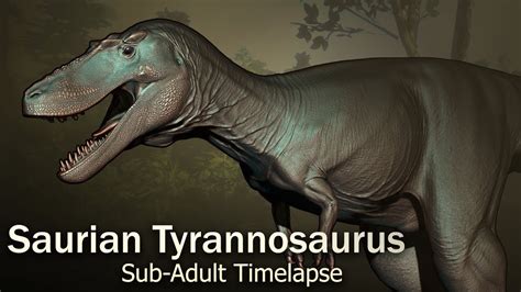 Saurian Sub Adult Tyrannosaurus Speed Sculpt Youtube