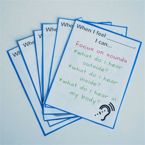 Ready To Use Coping Skills Cue Cards Calming Set Coping Skills For Kids