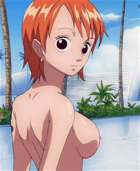Nami One Piece One Piece Animated Animated Gif Lowres Third Party Edit Breast Hold