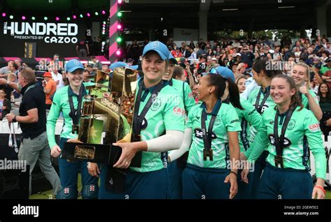 Oval Invincibles Dane Van Niekerk Lifts The Inaugural Hundred Trophy