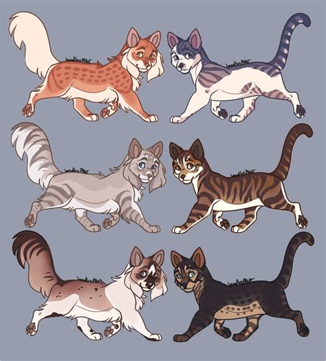 Adopts 7 Open By Headlesspine On Deviantart Warrior Cat Oc Warrior