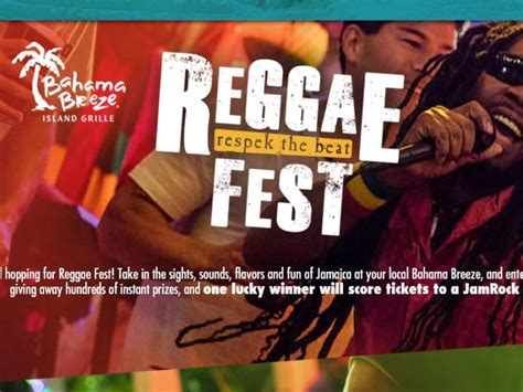 bahama breeze reggae fest sweepstakes