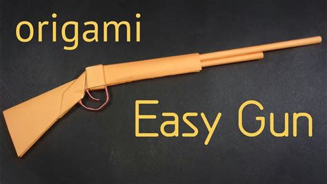 How To Make A Paper Gun Paper Gun Origami Easy Gun How To Make