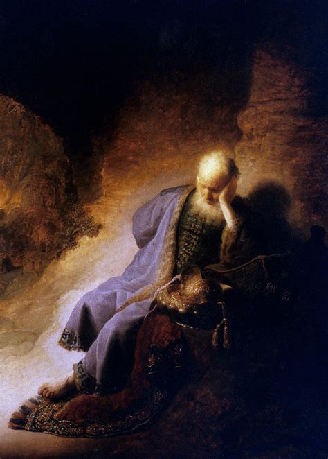 Rembrandt Jeremiah Painting By Granger
