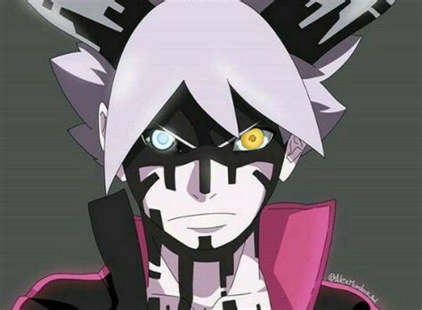 Boruto Okotsuki Form Momoshiki Golden Byakugan Boruto Jougan