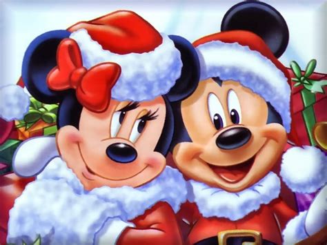 Mickey Mouse And Minnie Mouse Christmas