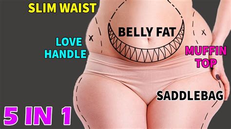 Day 1 Belly Fat Slim Waist Muffin Top Love Handle Saddlebag 15 Days 5in1 Special