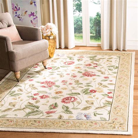 Safavieh Chelsea Collection Hk117a Hand Hooked Ivory And Beige Premium