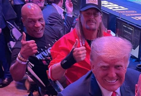 Donald Trumps Photos With Mike Tyson Kid Rock At Ufc 287 Go Viral Opoyi