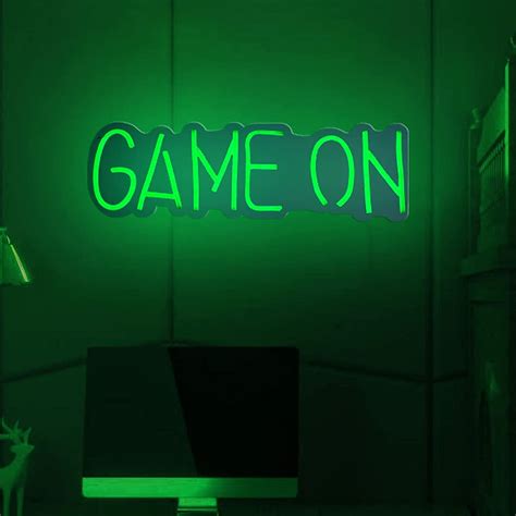 Buy Neon Signs India Game On 16 X 6 Inches Game Room Neon Lights Neon