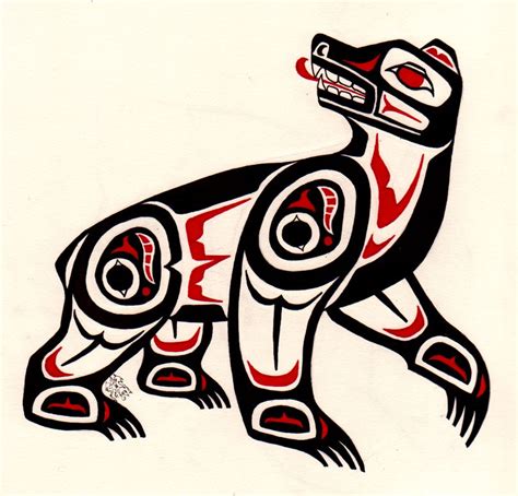Haida Bear By Finnaverre On Deviantart Native Art Pacific Northwest