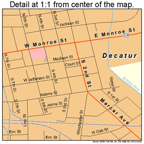 Decatur Indiana Street Map 1817074