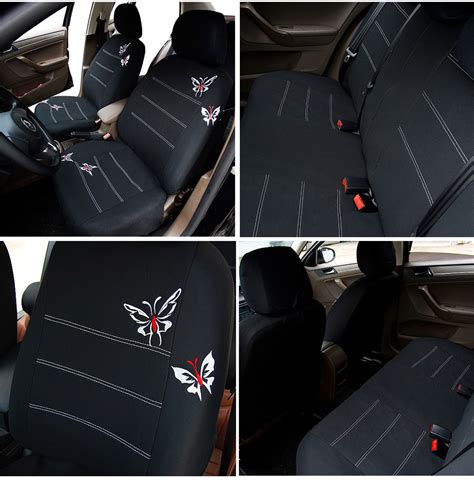 butterfly embroidered car seat cover universal fit most vehicles seats interior accessories