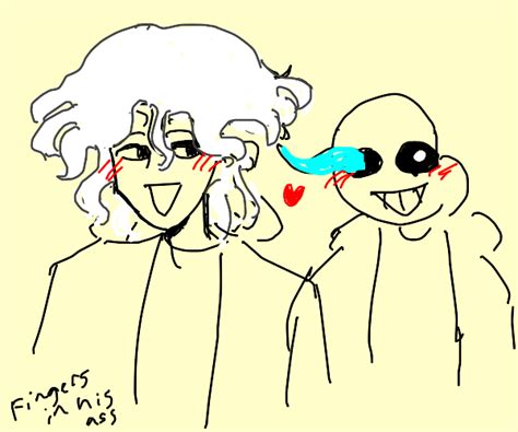 Nagito Komaeda X Sans Undertale Drawception