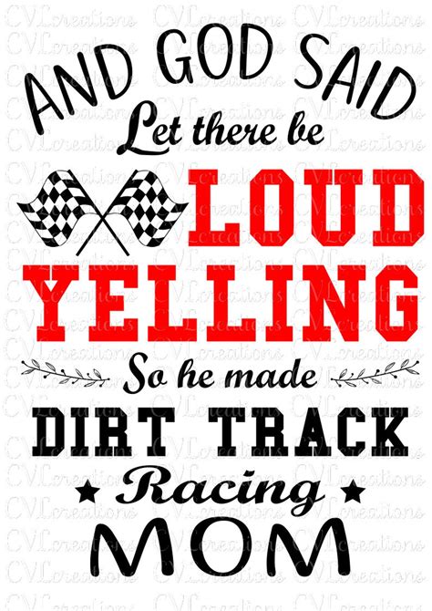 And God Said Let There Be Loud Yelling So He Mad Dirt Track Etsy