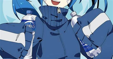 Hatsune Miku Holding 2 Water Bottles Imgur