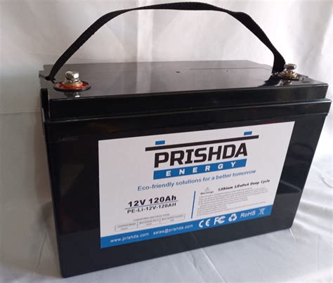 Battery 12v 120ah Prishda Energy Pty Ltd