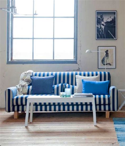 Great savings free delivery / collection on many items. Blue Striped Sofa - Home Furniture Design
