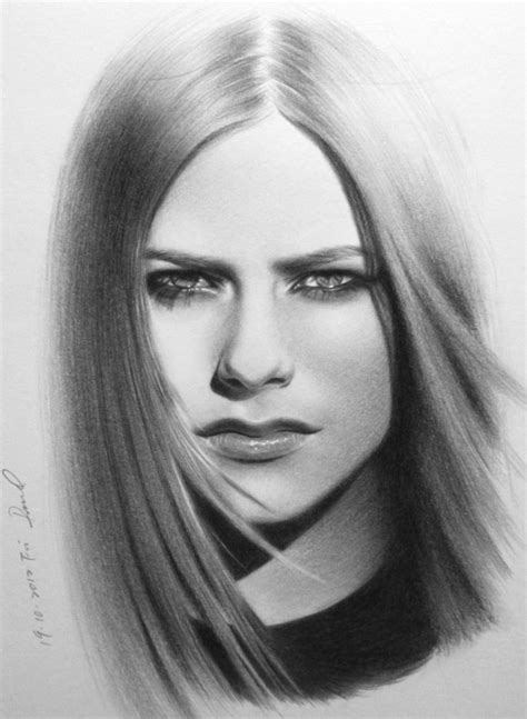 Avril Lavigne Celebrity Drawings Celebrity Portraits Celebrity Art