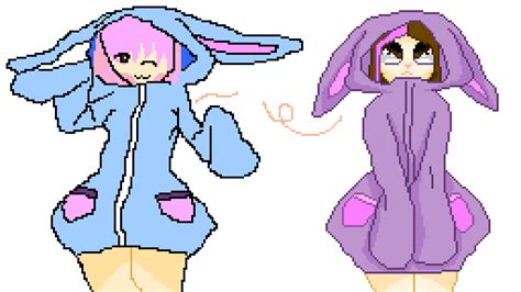 Pixilart Bunny Hoodie Collab By Norawryoverload