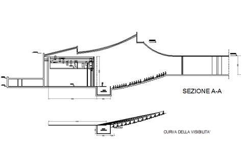 Auditorium Section Detail Dwg File Cadbull