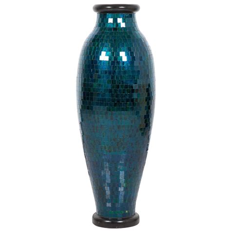 Turquoise Teal Glass Vase Blue Glass Vase Glass Art Glass Rocks Owl Always Love You Clay Vase