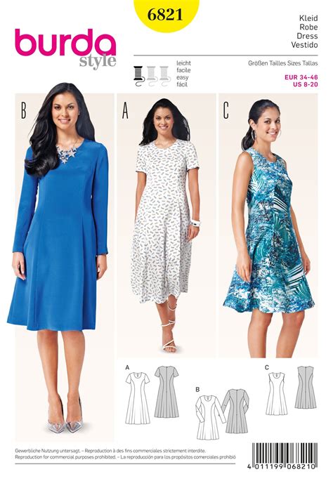 Burda Burda Style Dresses Sewing Dresses Pattern Fashion Linen Dress Pattern