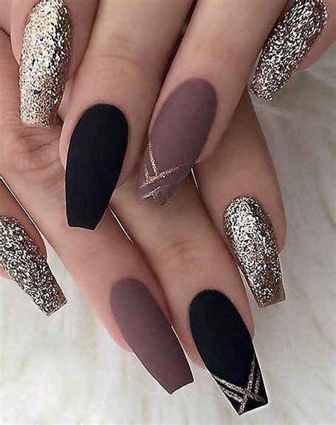 This time with coffin shaped nails. 25 matte black coffin nail ideas trend in cool 12 in 2020 ...