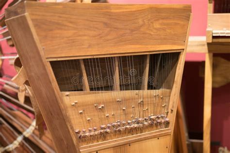 Leonardo Da Vinci Musical Instrument Wooden Piano Stock Image Image