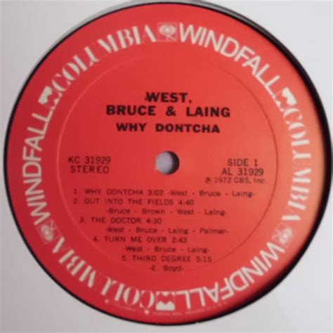 West Bruce And Laing Why Dontcha 中古レコード・中古cdのdisk Market中古盤 廃盤 レア盤