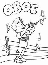 Coloring Oboe Musik Getdrawings María Sgblogosfera Argüeso José Crafts Preschool Teaching sketch template
