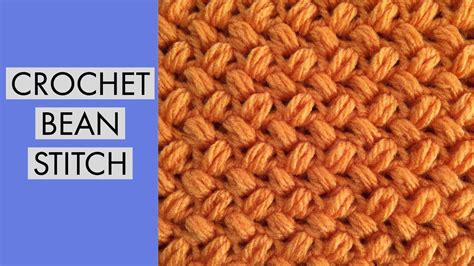 Crochet Bean Stitch Tutorial~ Beginner Level~great For Blankets Or Hats