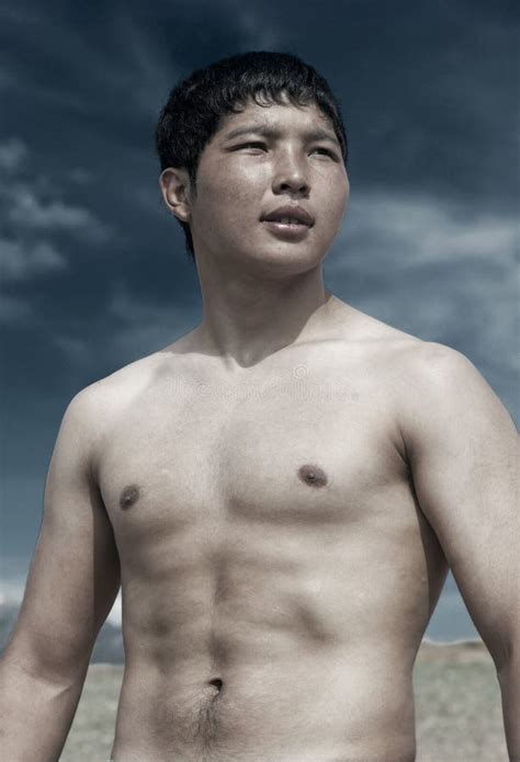 Mongolian Man Model