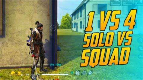 Grab weapons to do others in and supplies to bolster your chances of survival. Free Fire Solo Vs Squad Tips: How To Handle A Full Squad Alone