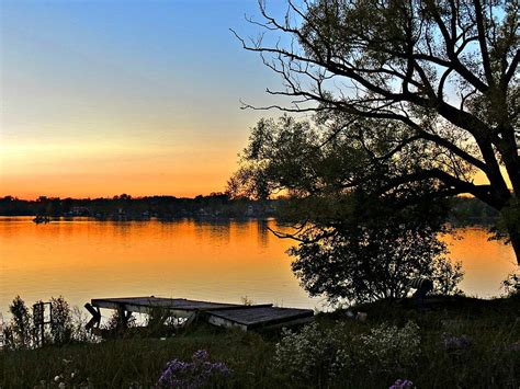 Sunset Lake Wilcox Park Richmond Hill On Wilcox Lake Ontario Hd