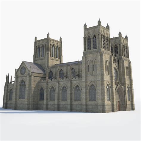 Medieval Gothic Cathedral 3d Model Cgtrader