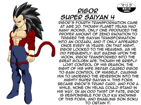 Rigor is so powerful that when he becomes ssj5, he kills both goten and majuub. Dragon ball new age bio's of rigors family and ...