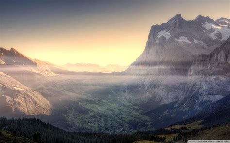 Hd A Gorgeous Mighty Mountain Valley Wallpaper Download Free 55007
