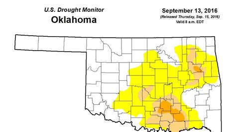 Month By Month Drought Changes Across Oklahoma