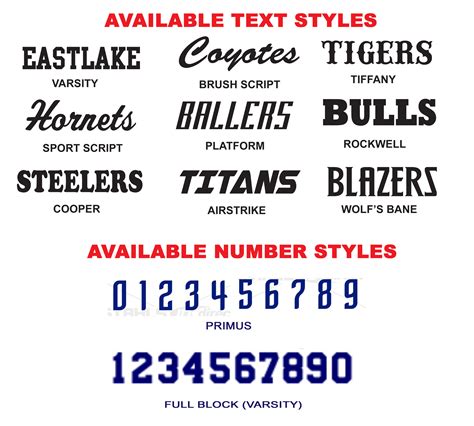 Baseball Jersey Font