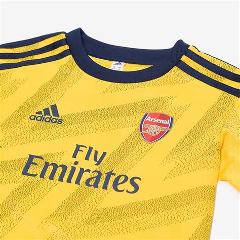 Adidas Arsenal 201920 Away Mini Kit Yellow Bottomcollegiate Navy