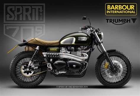 Triumph And Barbour Create Cool Custom Scrambler Morebikes