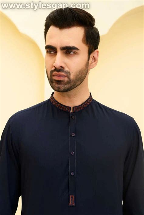 Latest Eid Festive Men Kurta Shalwar Kameez Designs Collection By Dynasty Fabrics 18