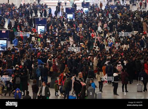 Chinese Passengers Who Return To Work From The Chinese Lunar New Year